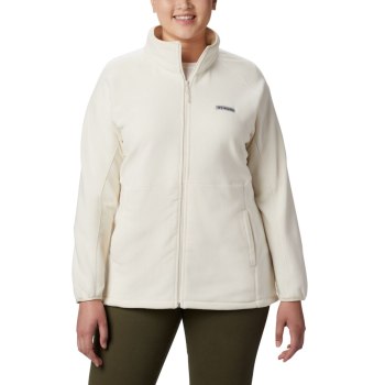 Dámské Bundy Columbia Basin Trail Fleece Full Zip Plus Size Krém ZUNWBS053